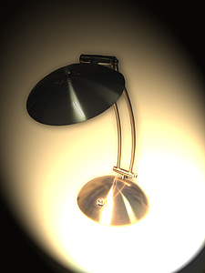 lâmpada, candeeiro de mesa, mesa