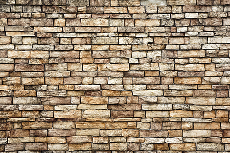 pared, Damme, muro de piedra, patrón de, textura, cubo, gris