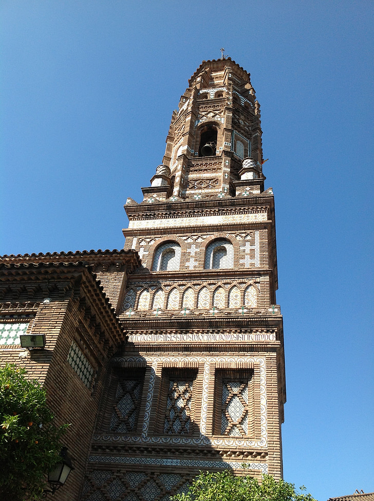tornet, spansk by, Barcelona, konstruktion, kyrkan