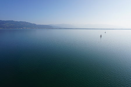 Danau constance, Danau, air, biru, pemandangan, sisanya, tenang