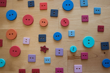 buttons, forms, colors, red, blue