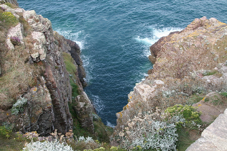 Cliff, Ocean, Atlantický oceán, SPP fréhel, more, pobrežie, Príroda