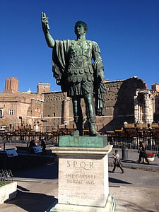 Rome, Itālija, Cēzars, lauks, herr, statuja, slavena vieta, pieminekļu