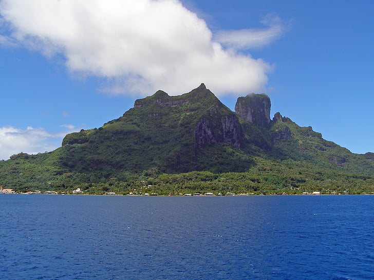 Bora bora, Franska, Polynesien, samhället, ön, Tropical, Lagoon