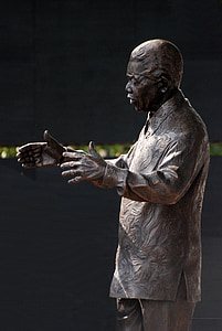 Nelson mandela, statue de, bronze, Londres, Memorial, place du Parlement