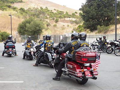 motociclistas de soldado do búfalo, motos, motociclistas, moto, automóvel, motor, automotivo