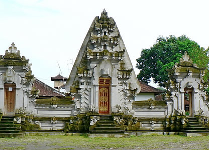 indonesia, bali, pagoda, sculptures, statues, religion, architecture