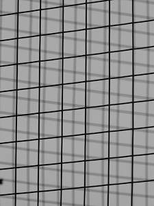 grid, steel grid, metal, wire, black and white, architecture, window