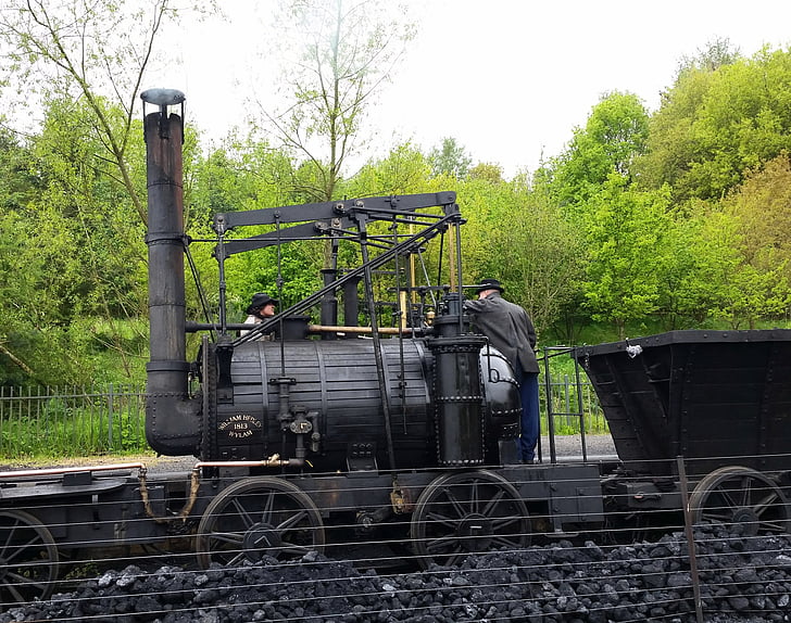 Durham, Beamish museum, Steam, lokomotiv, järnväg