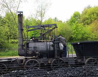 Durham, Musée de Beamish, vapeur, locomotive, chemin de fer