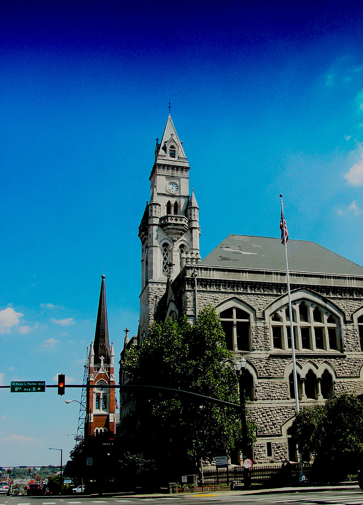 Kilise, Nashville, TN, ABD, Şehir, şehir merkezinde, Cityscape