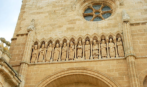 Ciudad-rodrigo, Salamanca, templom, kő, építészet, székesegyház, híres hely