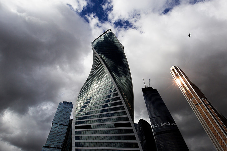 City, Moskova, Venäjä, rakennus