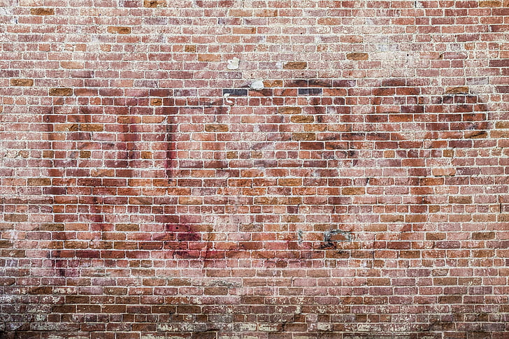 Priorità bassa, trama, Graffiti, parete, mattone, urbano, struttura del mattone