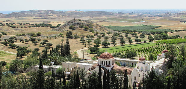 cyprus, avdellero, monastery, landscape, countryside, tuscany, europe