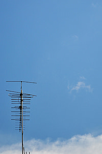 spazio negativo, Antena, cielo blu, cielo, nuvole, Mawanella, Sri lanka