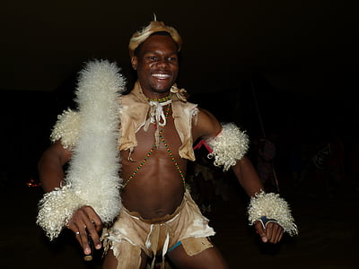 Sydafrika, dans, folklore, tradition, mand, kroppen, traditionelt
