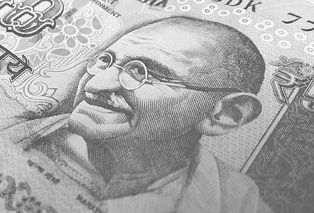 Индийская, Валюта, деньги, наличные, рупия, богатство, банкноты