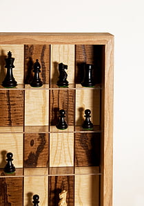 Schach hautnah, vertikale Schach, Schach, Holz - material, Schachbrett, Bauer - Schachfigur