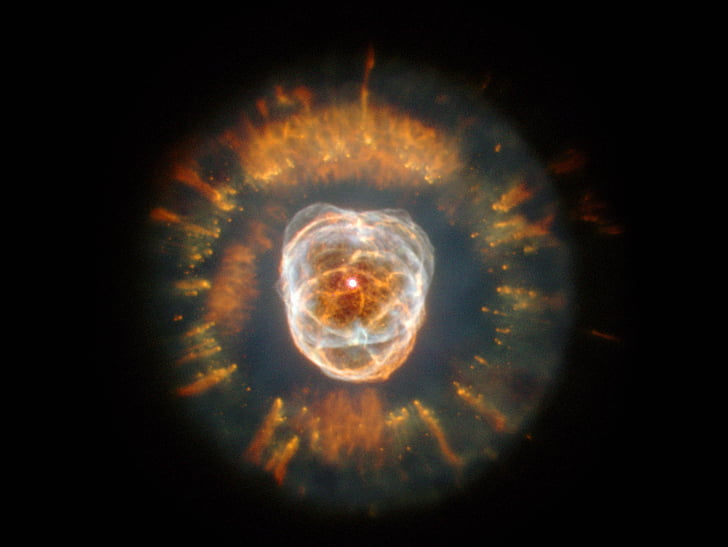 eskimo nebula, ngc 2392, planetary fog, constellation twin, galaxy, starry sky, space