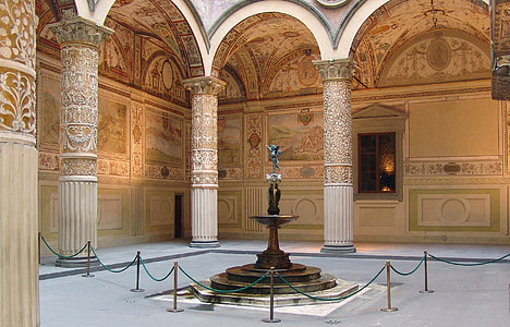 reneszánsz, Olaszország, Firenze, a Palazzo vecchio, udvar