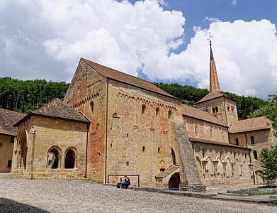 romainmotier, 瑞士, 教会, 宗教, 教堂, 中世纪, zisterzienser