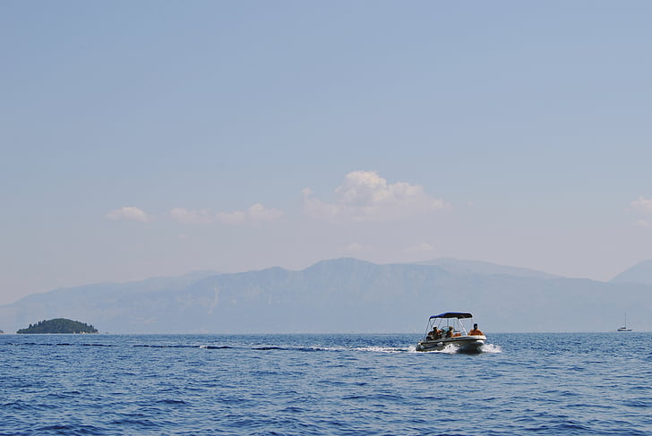 βάρκα, νερό, Ωκεανός, στη θάλασσα, ταξίδια, Τουρισμός, Ελληνικά