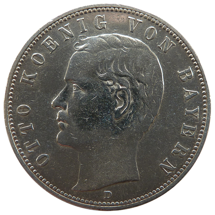 mark, bavaria, otto, coin, currency, numismatics, commemorative