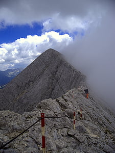 Pirin, Bugarska, planine, čovjek, oblaci, stijene, planine