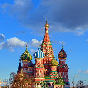 saint basil's cathedral, red square, moscow, st basil's cathedral, cathedral of cover presvjatoj of the virgin, church, temple