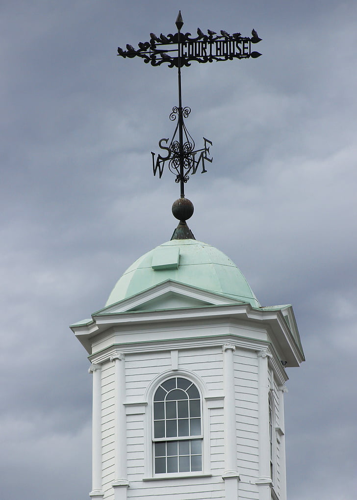 Větrná korouhvička, Spona, Sussex county courthouse, historické, soud, Větrník, počasí
