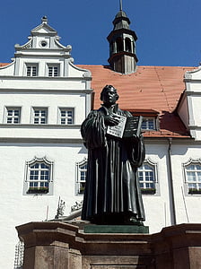 Luther, Wittenberg, Martin luther, Bibli, 95 tezí, Lutherstadt, město