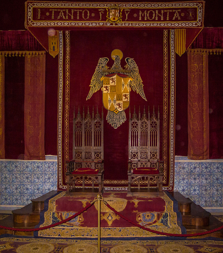 tron, rei, Reis, Espanya, Palau, sala, Museu