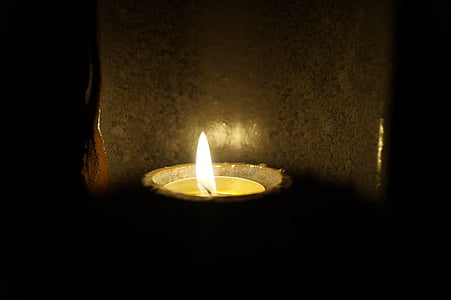 tealight, candle, winter, advent, christmas, light, december