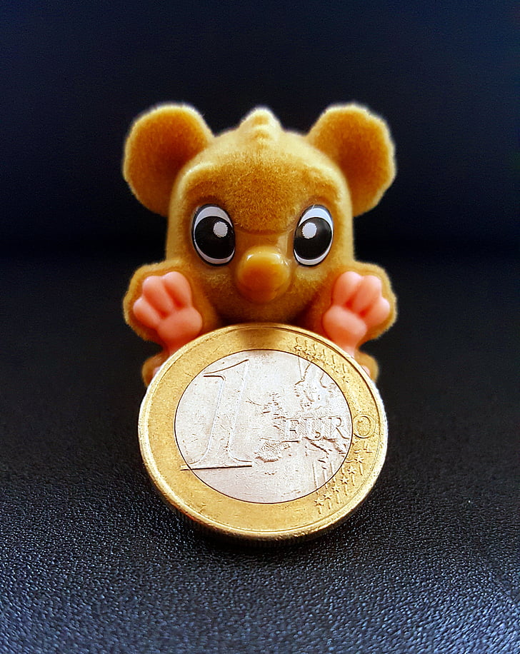 Monkey, euro, mynt, penger, valuta, småpenger, Specie