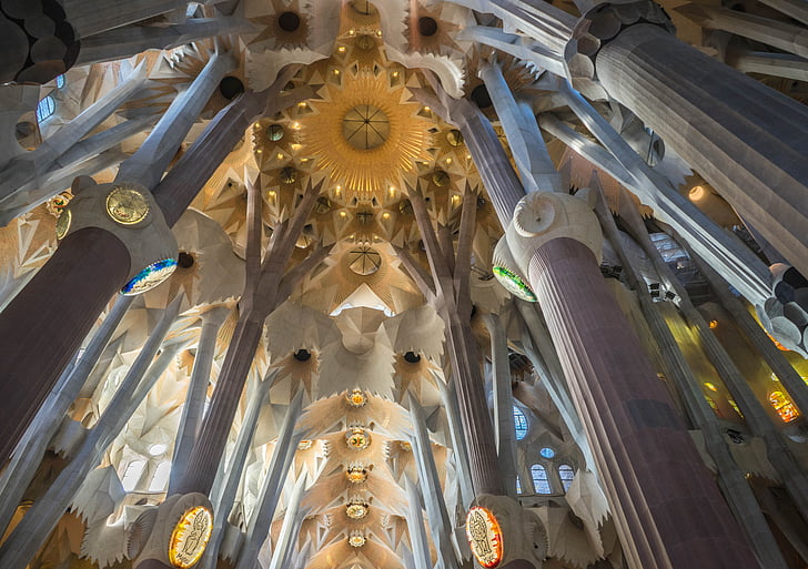 Sagrada familia katedrali, Barcelona, arhitektura, cerkev, slavni, vere, katolicizem