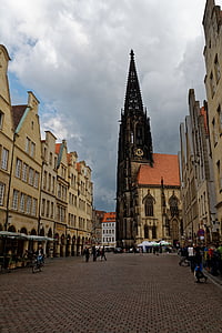 kostol, Steeple, budova, Architektúra, Münster