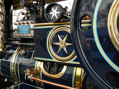 motor a vapor, Oldtimer, Historicamente, históricos tratores, tecnologia, antiga, veículos comerciais