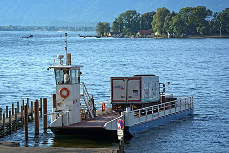 traffic, transport, ferry, water, lake, means of transport, shipping