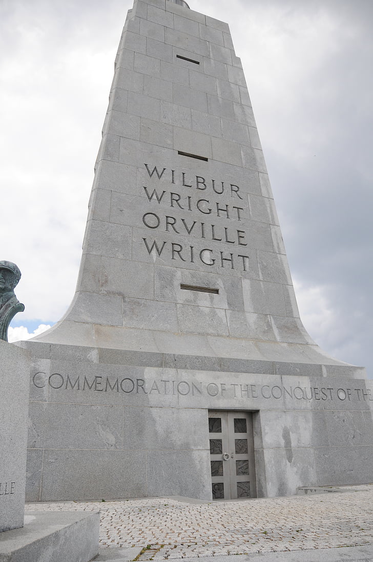 Wilbur wright, Orville wright, Kitty hawk, Severní Karolína, vnější banky, bratři Wrightové