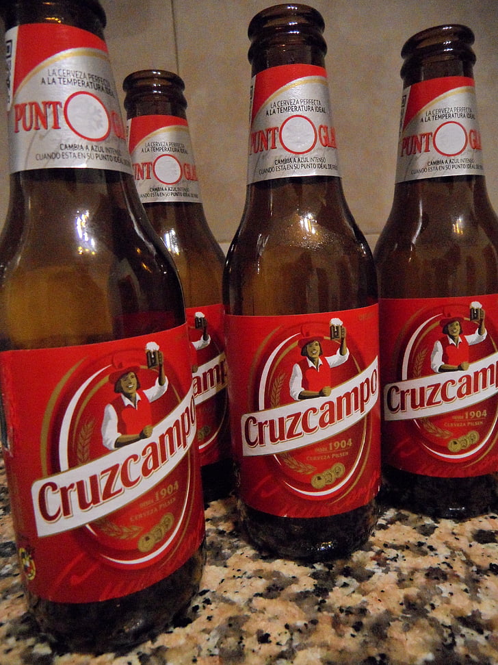alus, alaus buteliai, džentelmenų vakare, gėrimas, buteliai, Ispanų, Ispanija