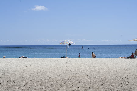 zeezicht, Mauritius, zand, water, zee, strand