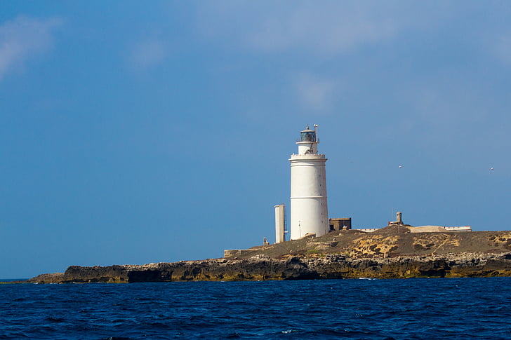 Lighthouse, Tarifa, Atlandi, sinine