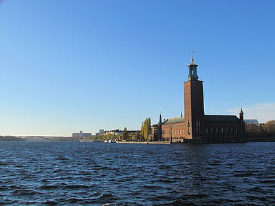 stockholm, city hall, architecture, sweden, skandinavia