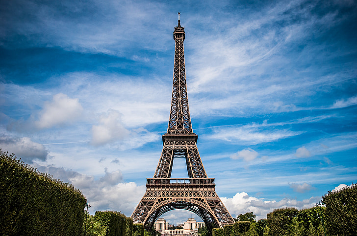 Prancūzija, Paryžius, kraštovaizdžio, Eifelio bokštas, Paris - Prancūzija, Garsios vietos, bokštas