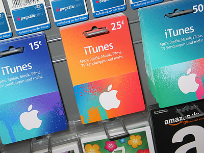 Apple, kartu hadiah, voucher, voucher hadiah, peta, warna-warni, hadiah