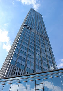rakennus, Skyline, Frankfurt, arkkitehtuuri, City, liiketoiminnan, pilvenpiirtäjä