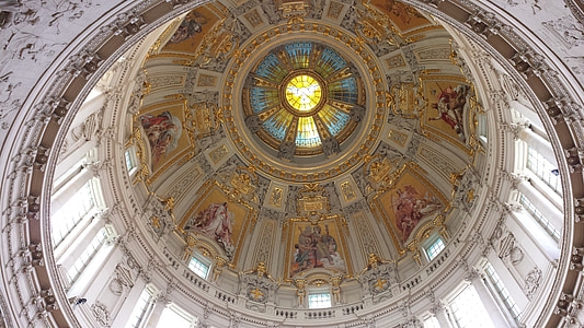 cathedral dome, berlin, church, dom, building, architecture, capital