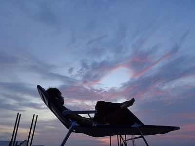 person, relaxing, resting, people, lifestyle, sky, nature