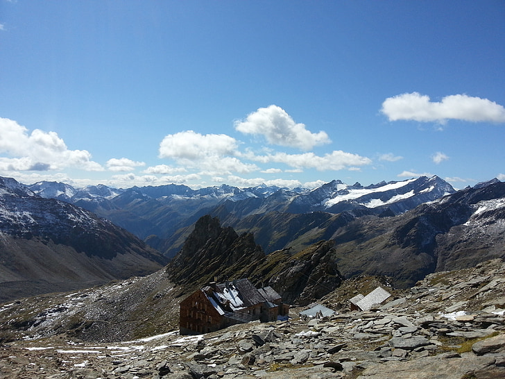 panoramy, krajobraz, programu Outlook, Austria, Tyrol, góry, Pokaż